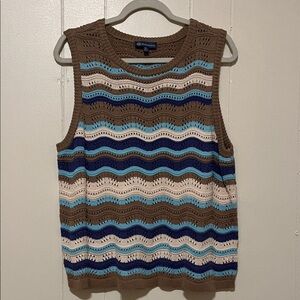 Democracy Multicolor Wave Knit Tank Top